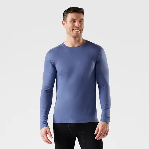 SMARTWOOL Men's Classic All-Season Merino Base Layer Long Sleeve NIGHTFALL BLUE