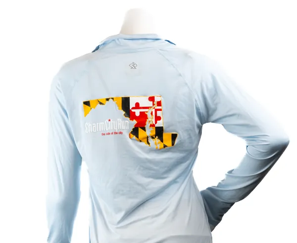RABBIT Maryland Flag Rabbit Women's Half Zip Ice Water