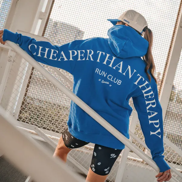 Sprints Unisex Run Club Oversized Hoodie Cheaper than Therapy