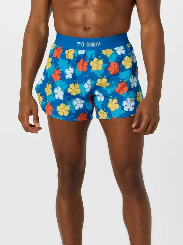 CHICKEN LEGS Men's 4" Shorts Hawaiian Tropical