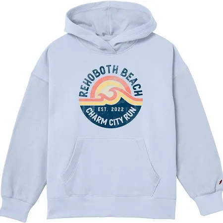 L2 Women's Rehoboth Reverse Fleece Hoodie Cashmere Blue
