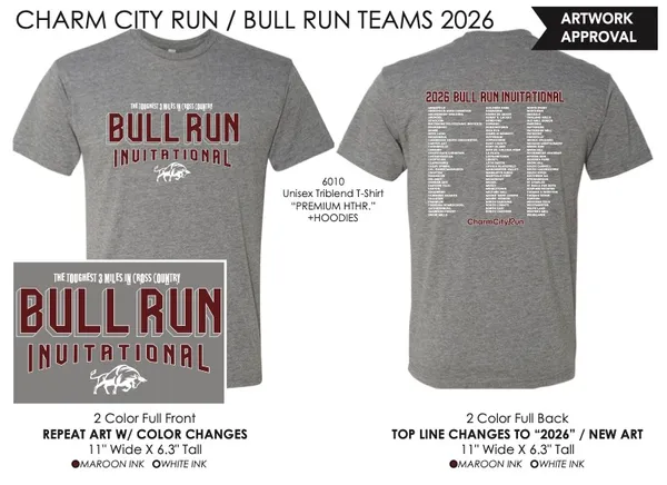 NEXT LEVEL APPAREL Unisex Bull Run 2026 GRAY