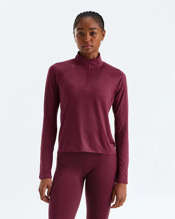 THE NORTH FACE Women’s Jaida ¼ Zip BURGUNDY