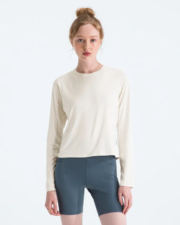 THE NORTH FACE JAIDA LONGSLEEVE TEE DUNE LIGHT HEATHER