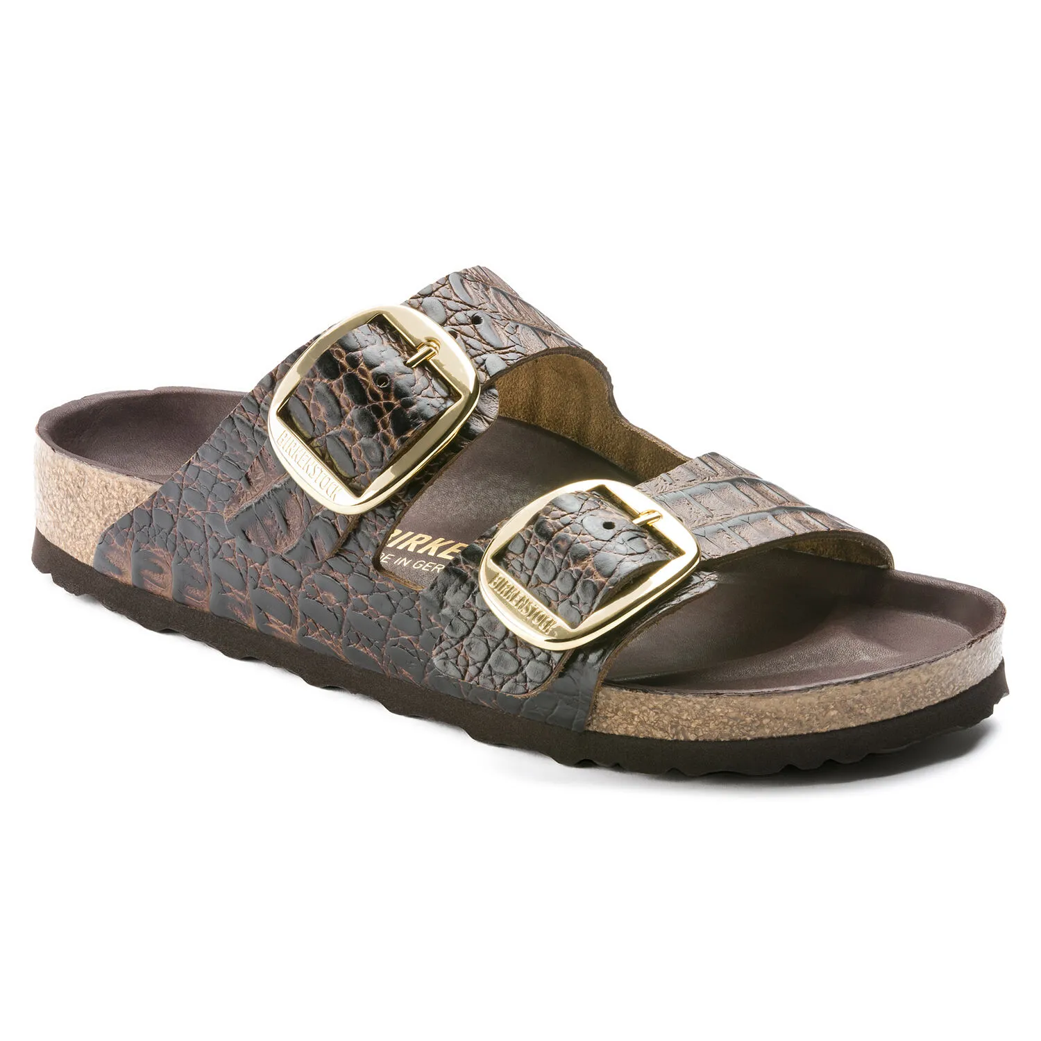 Birkenstock arizona big buckle gator brown on sale