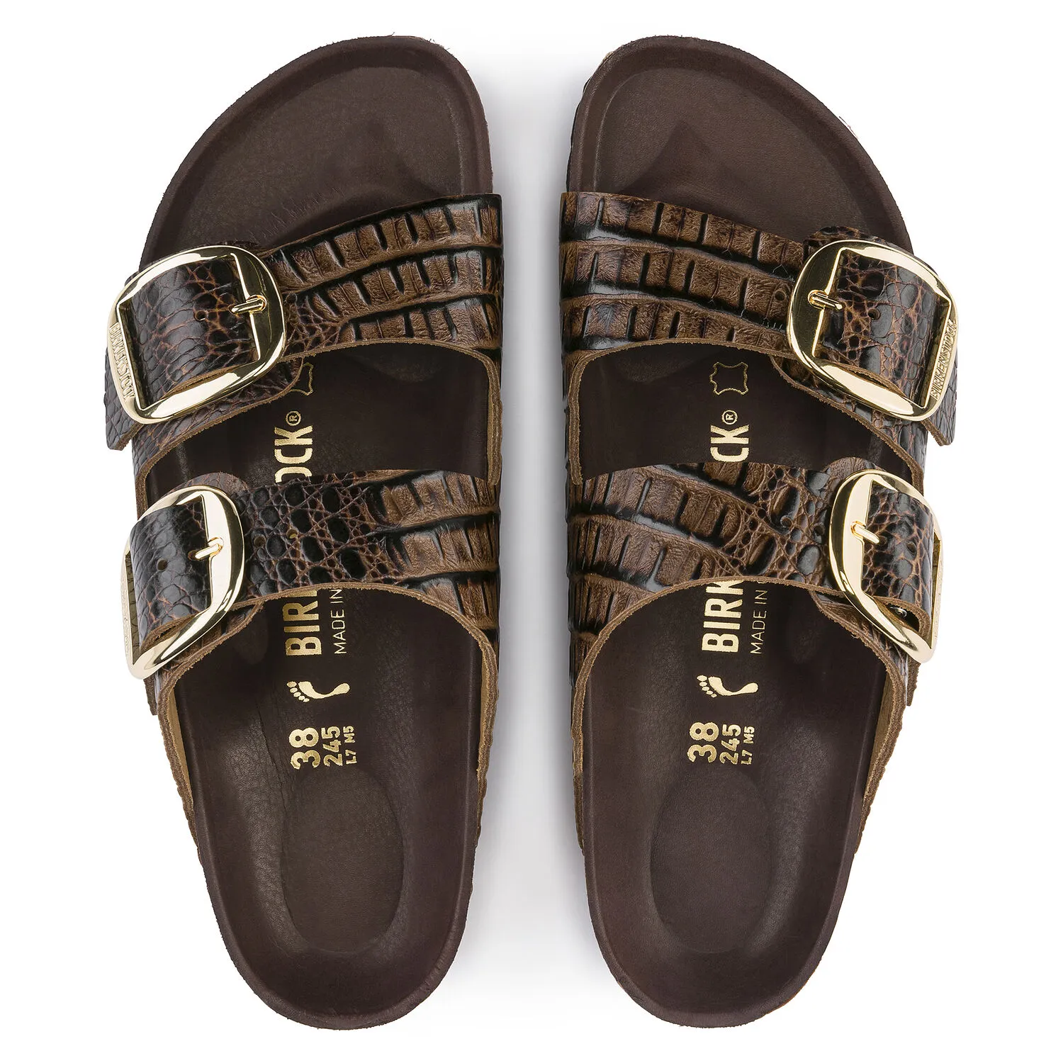 Birkenstock Arizona Big Buckle Gator Brown