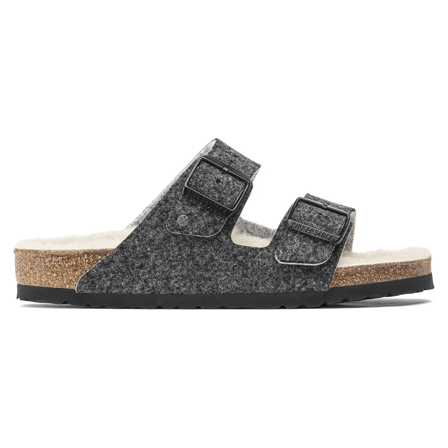 Birkenstock Arizona Rivet Wool Felt Shearling Charcoal Sandals Men’s 42 Amazon.com | Birkenstock Women main image 2