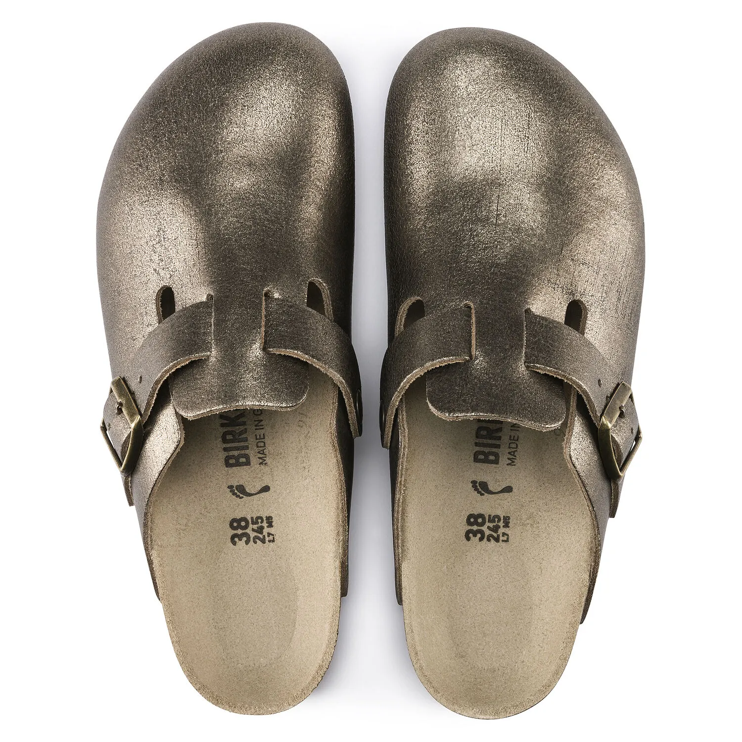Birkenstock Boston Washed Gold