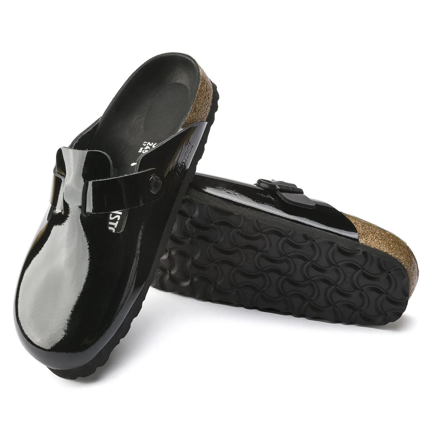 Boston Suede Leather Black | BIRKENSTOCK