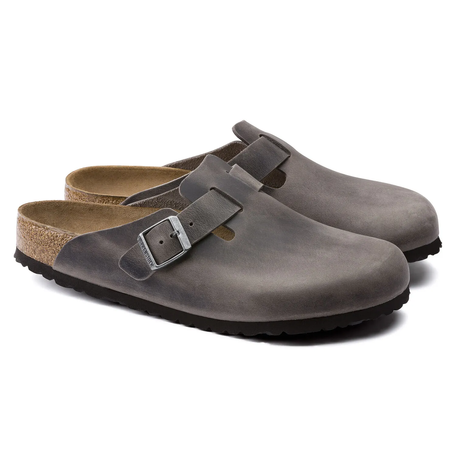 Birkenstock Boston Soft Footbed Iron Oiled Birkenstock Boston Soft Footbed Iron Oiled