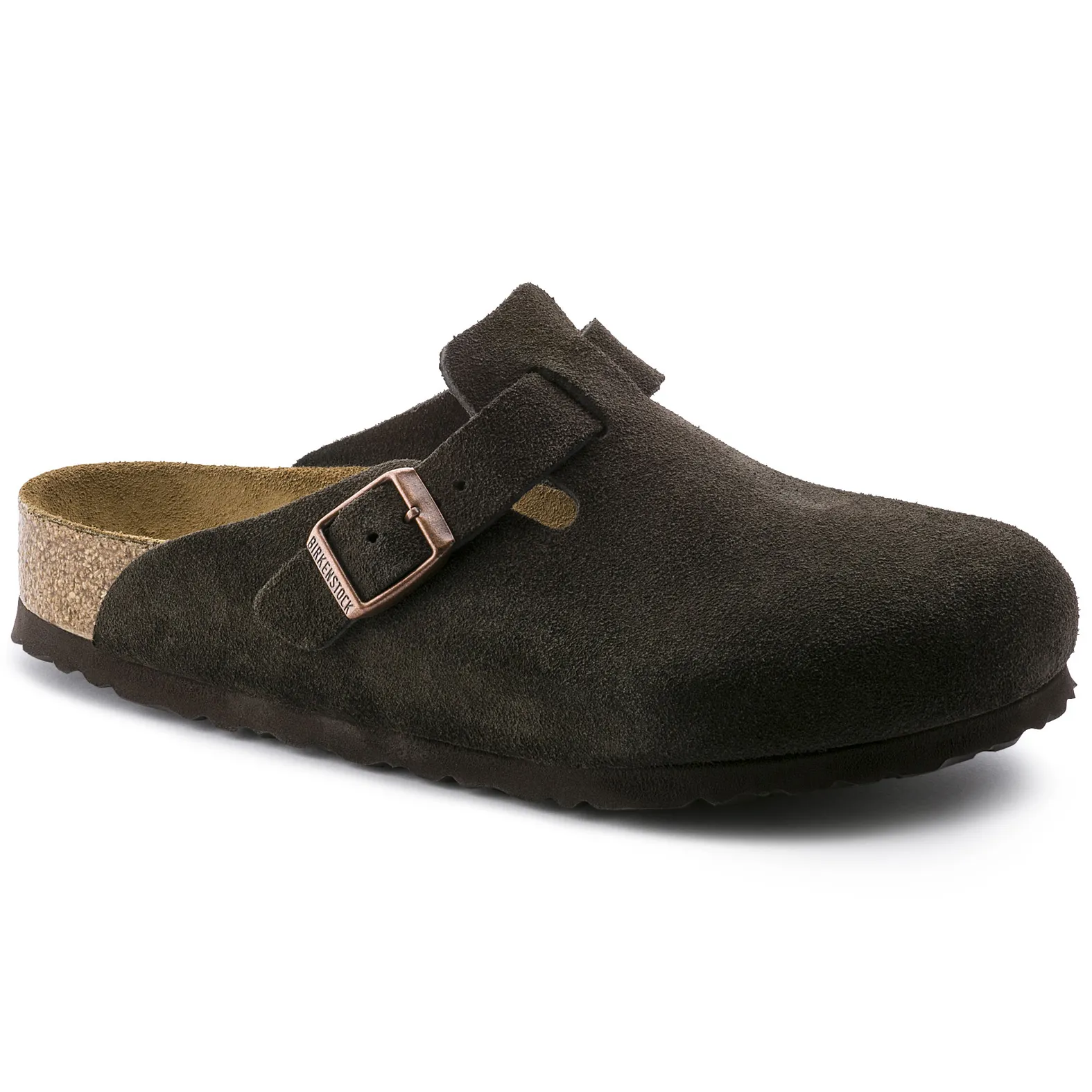 mocha　0527 Birkenstock Boston Soft Footbed Mocha Suede