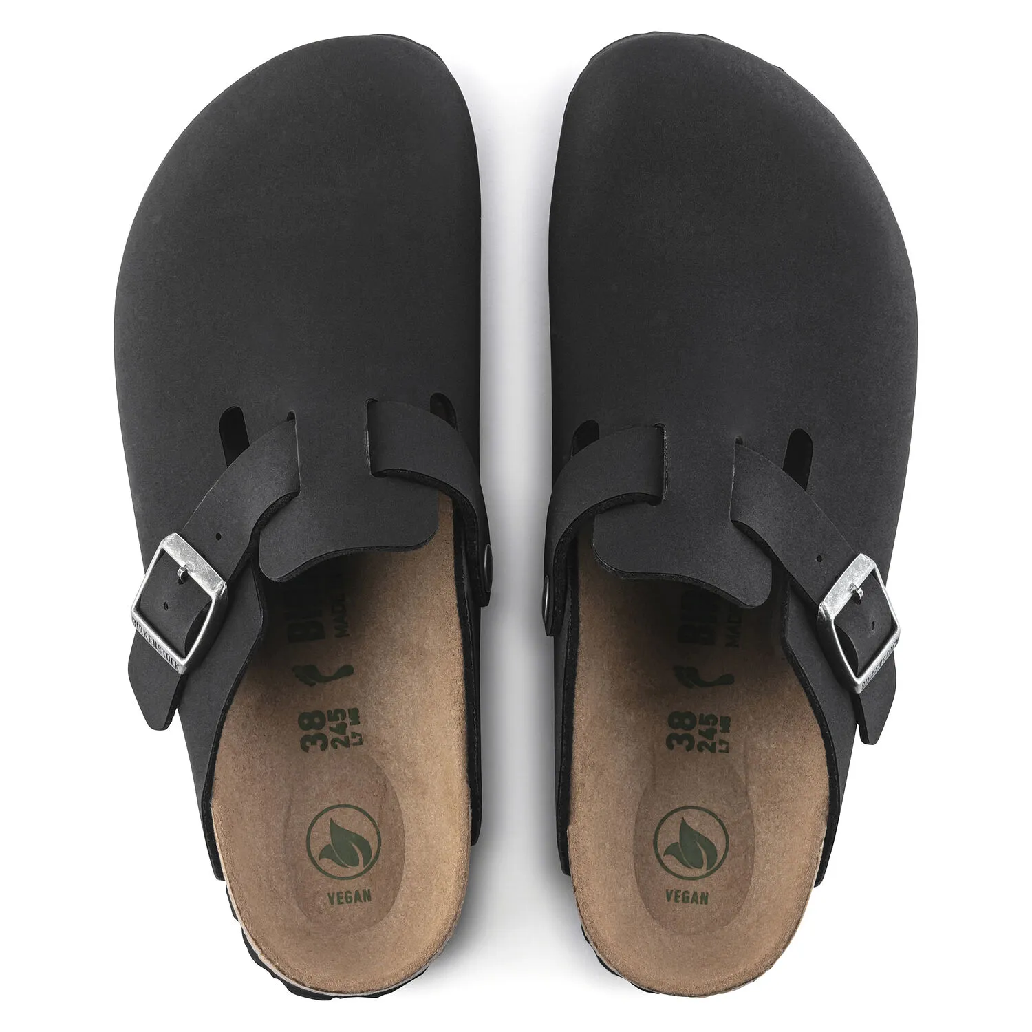 Birkenstock Boston Vegan Black Birkibuc
