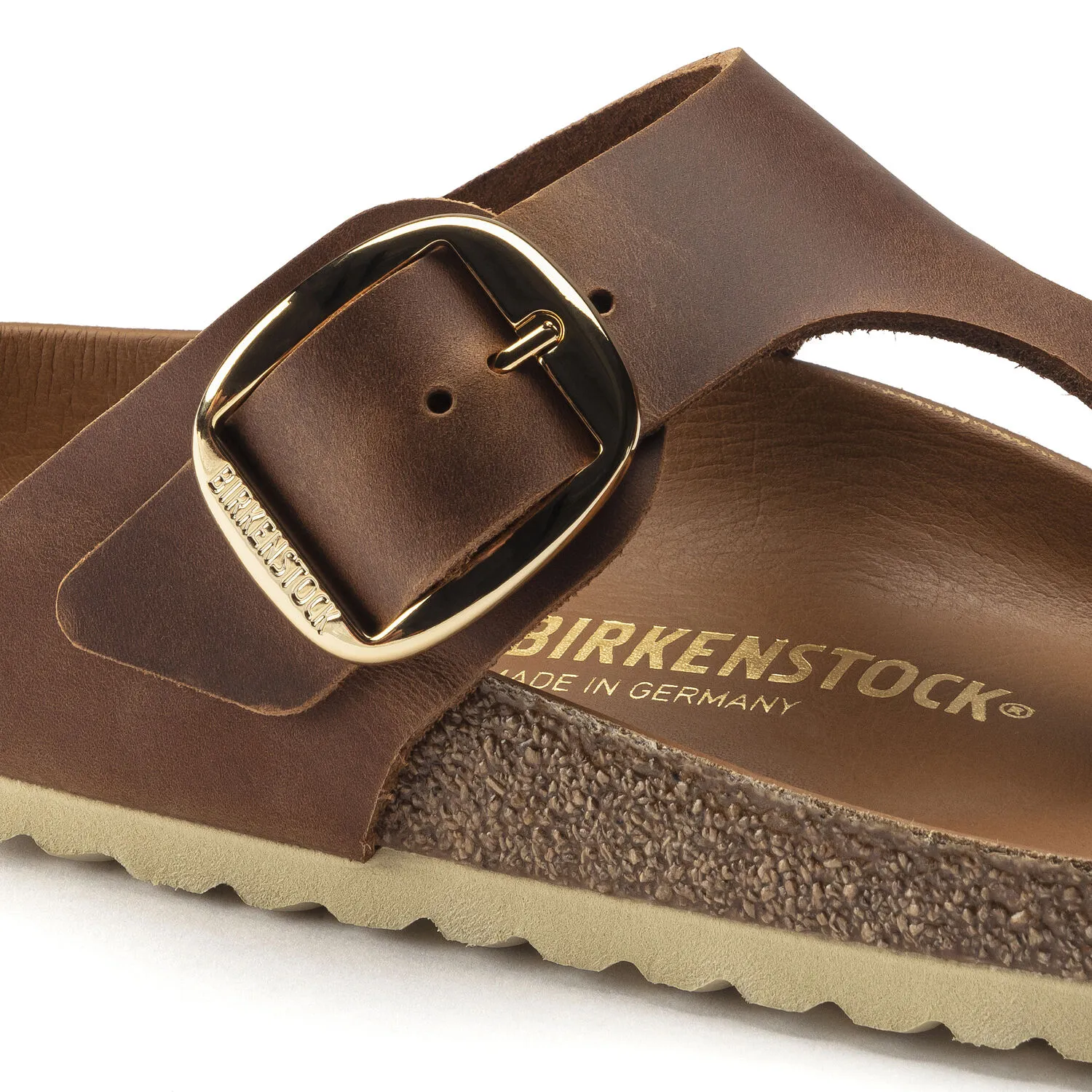 Birkenstock Brown Leather Gizeh Thong Sandals size 11 / 44 Birkenstock Gizeh Brown Sandals for Women for sale | eBay main image 3