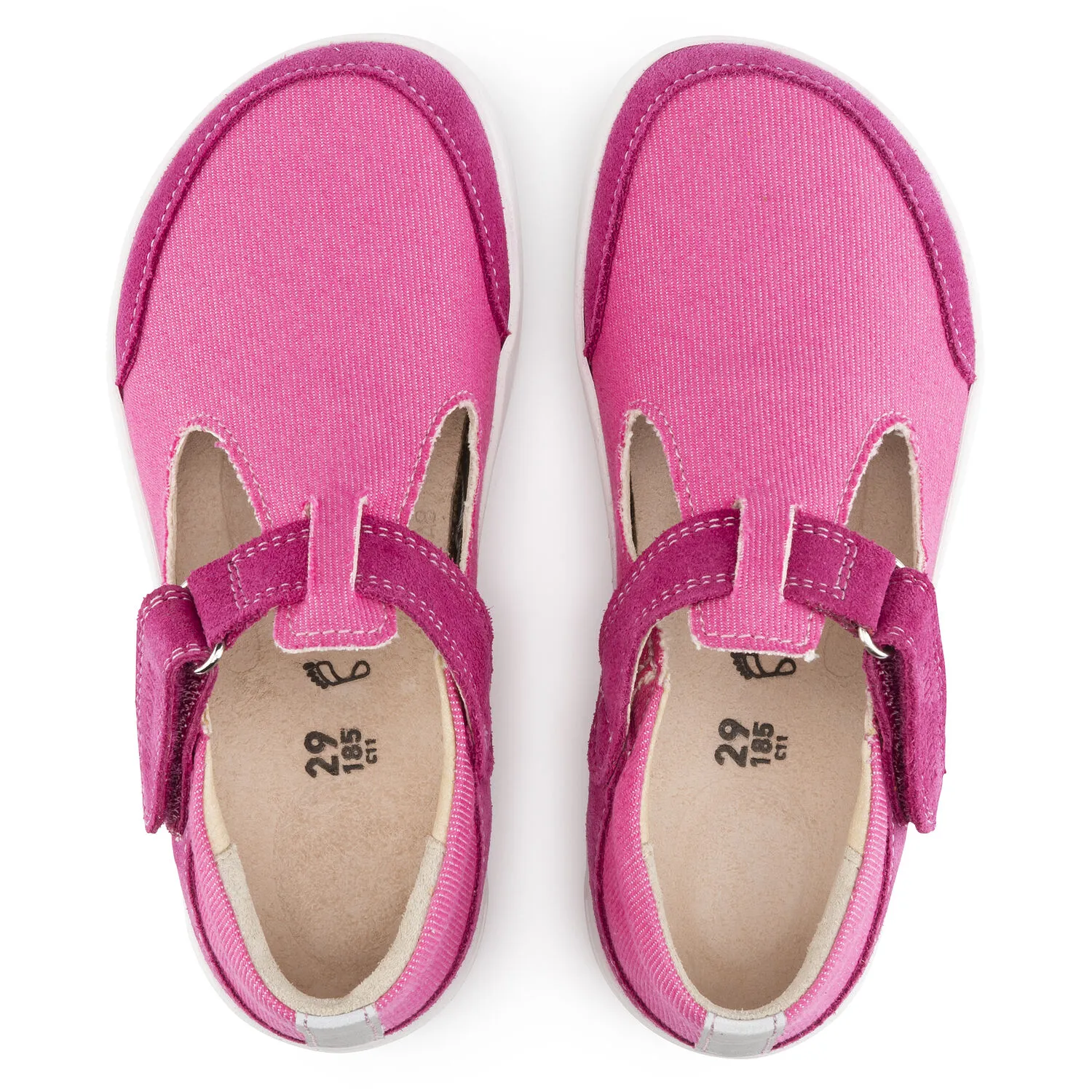 びりけん Birkenstock Abilene Kids Fuchsia Textile/Suede
