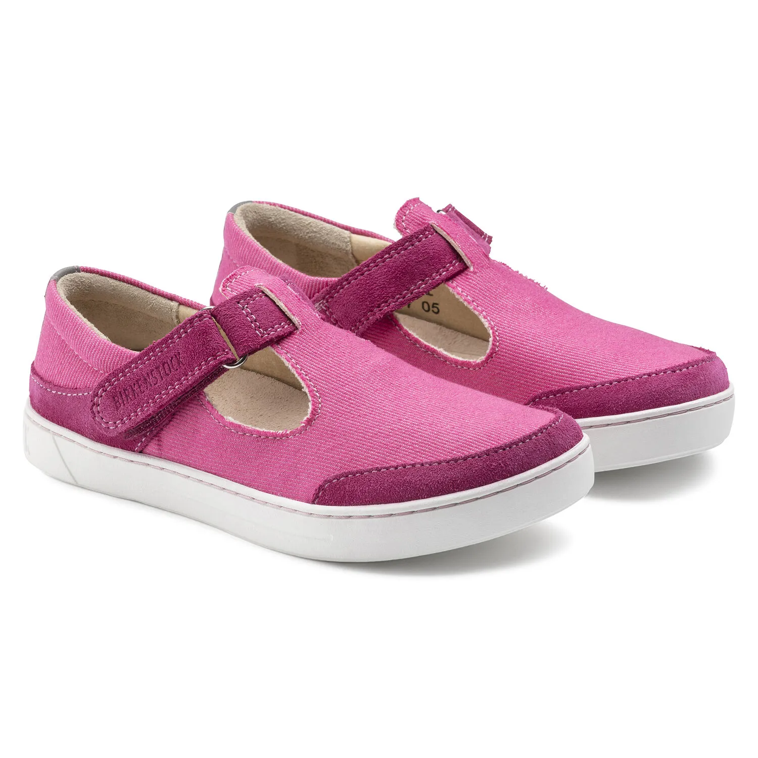 びりけん Birkenstock Abilene Kids Fuchsia Textile/Suede