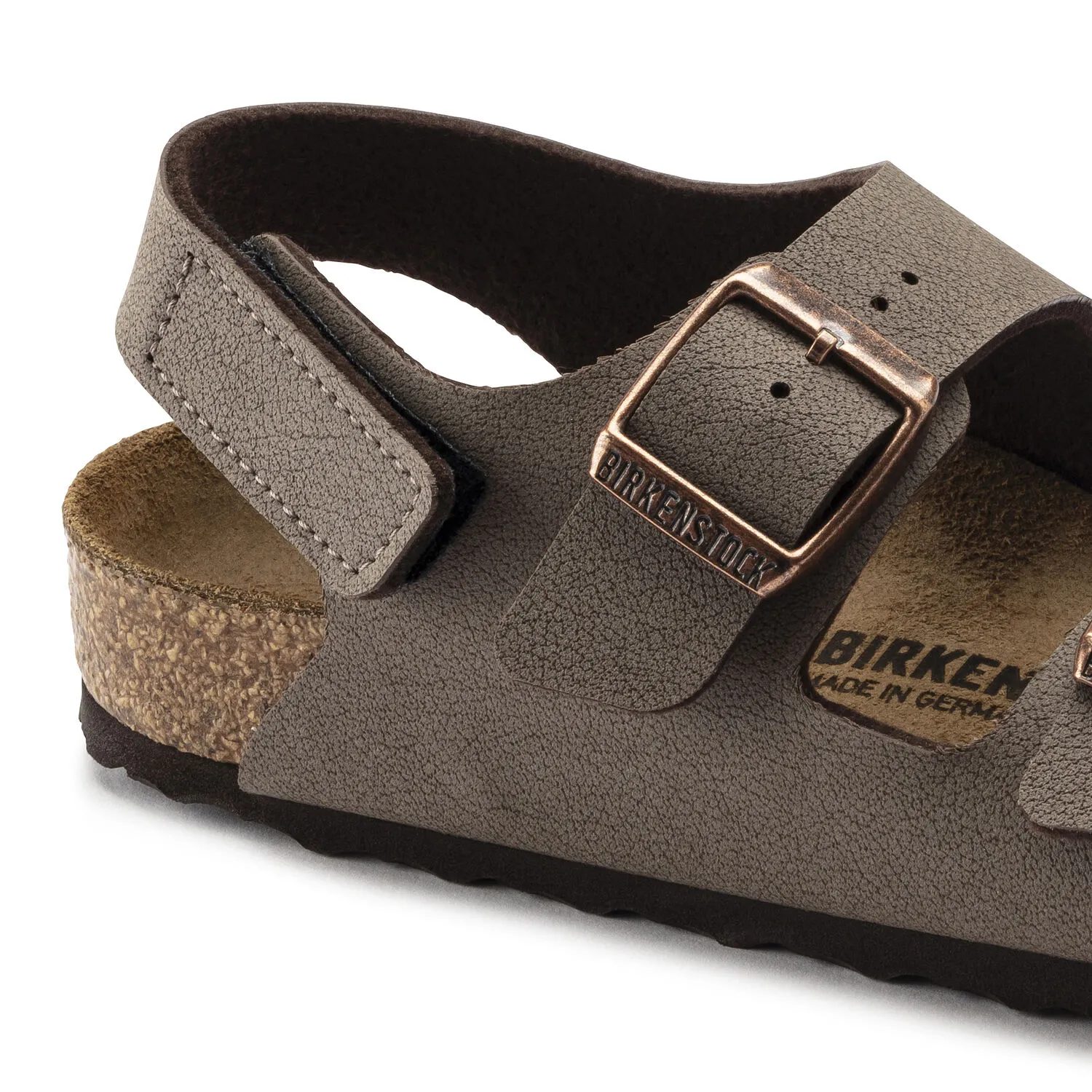 Birkemstock Leather Milano Mocha Unisex. Birkenstock Sandals 33 Roma Milano Youth Kids Shoes Brown  main image 3