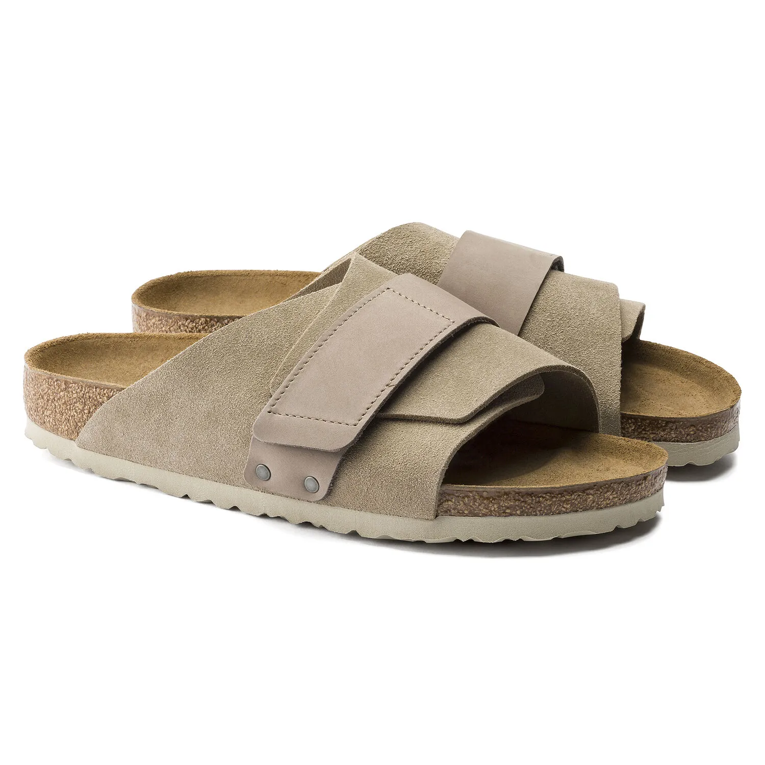 Birkenstock Kyoto Taupe Suede (Nubuck Strap)