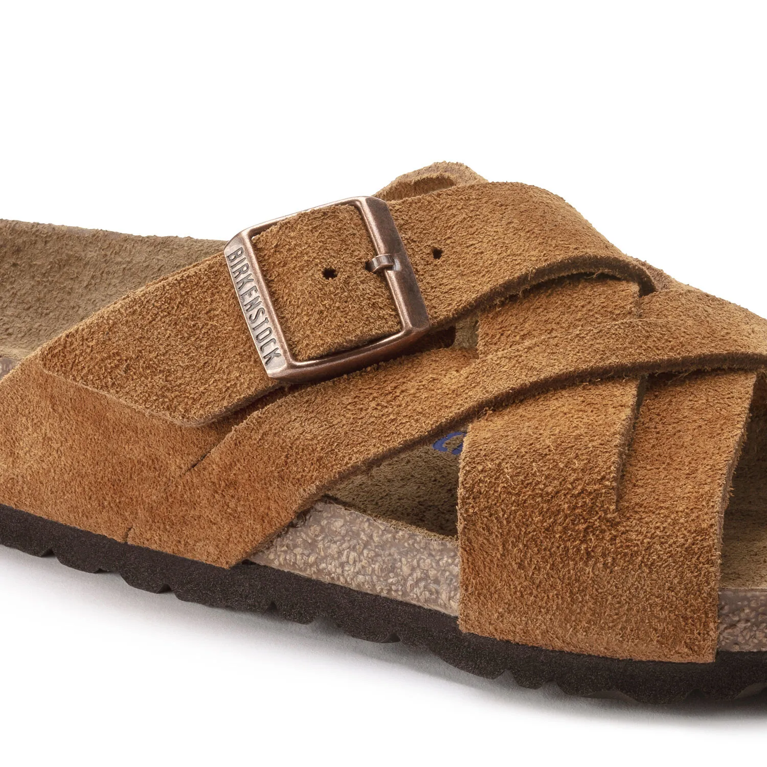 Birkenstock Lugano Tan Suede Soft Footbed Men’s Sandals Birkenstock Lugano - FREE Shipping & FREE Returns - Men main image 4