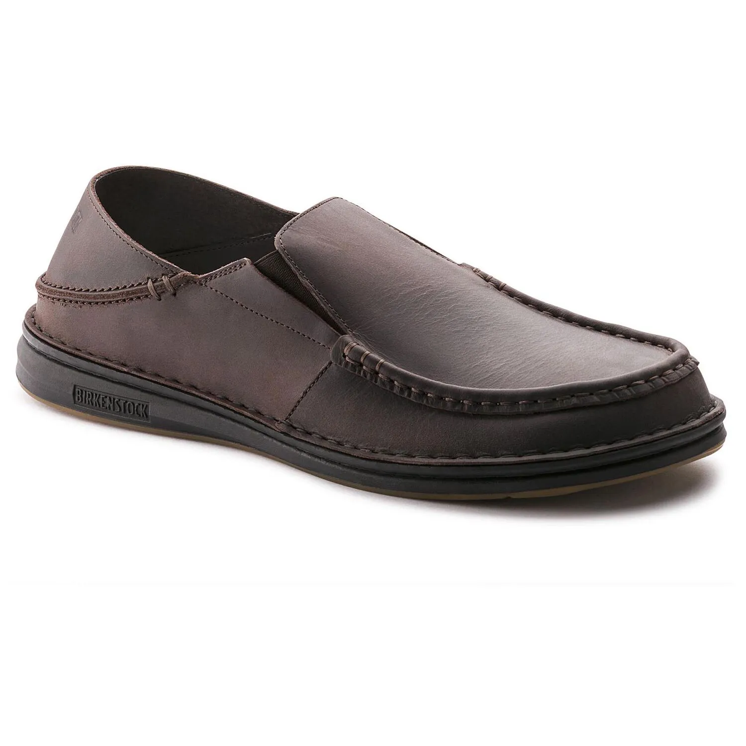 Birkenstock Duma Mens Moccasins Shoes Sz 7.5 Mid Brown Slip On Round Toe Loafers Birkenstock Duma Mens Moccasins Shoes Sz 7.5 Mid Brown Slip  main image 4