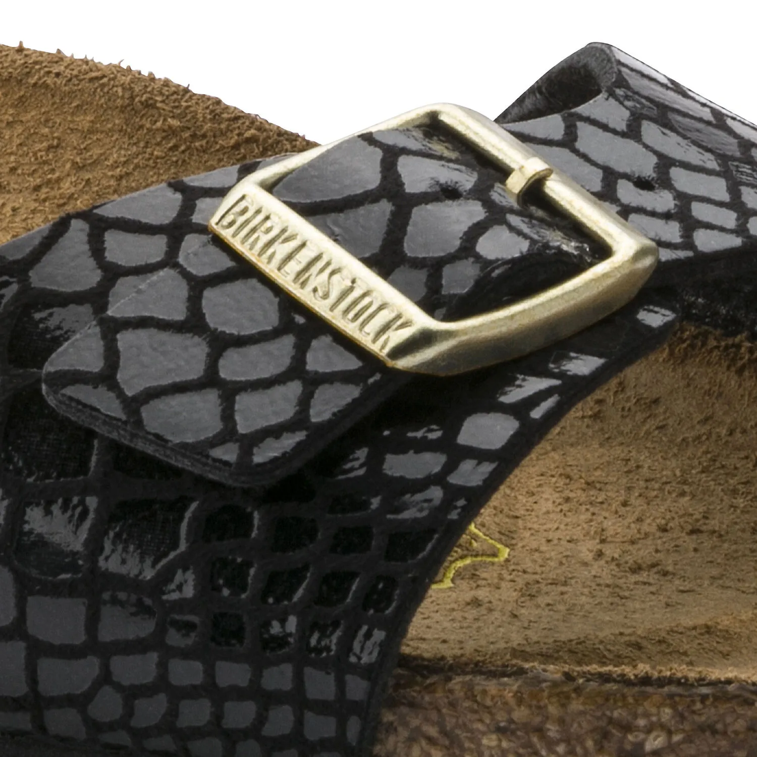 Birkenstock Madrid Shiny Snake Black BirkoFlor