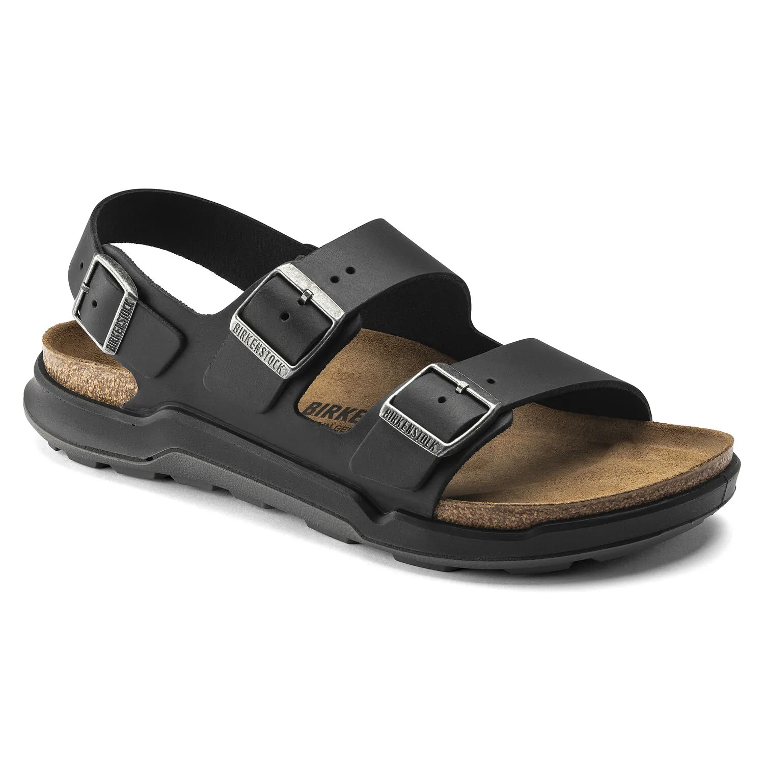 高価値セリー Birkenstock Milano Oiled Black Crosstown 靴