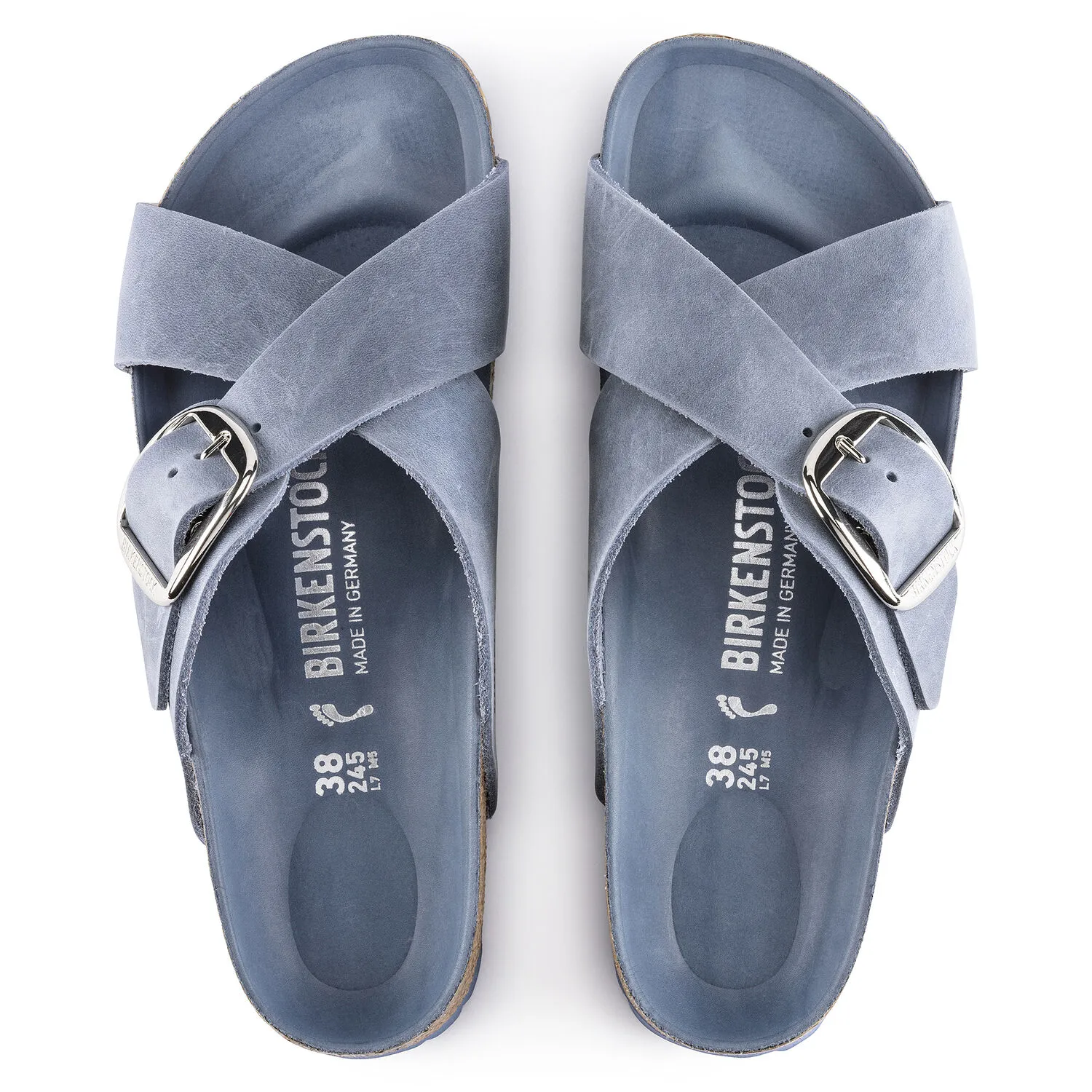 靴 BIRKENSTOCK Siena Big Buckle Siena Big Buckle Oiled Leather Olive Green | BIRKENSTOCK