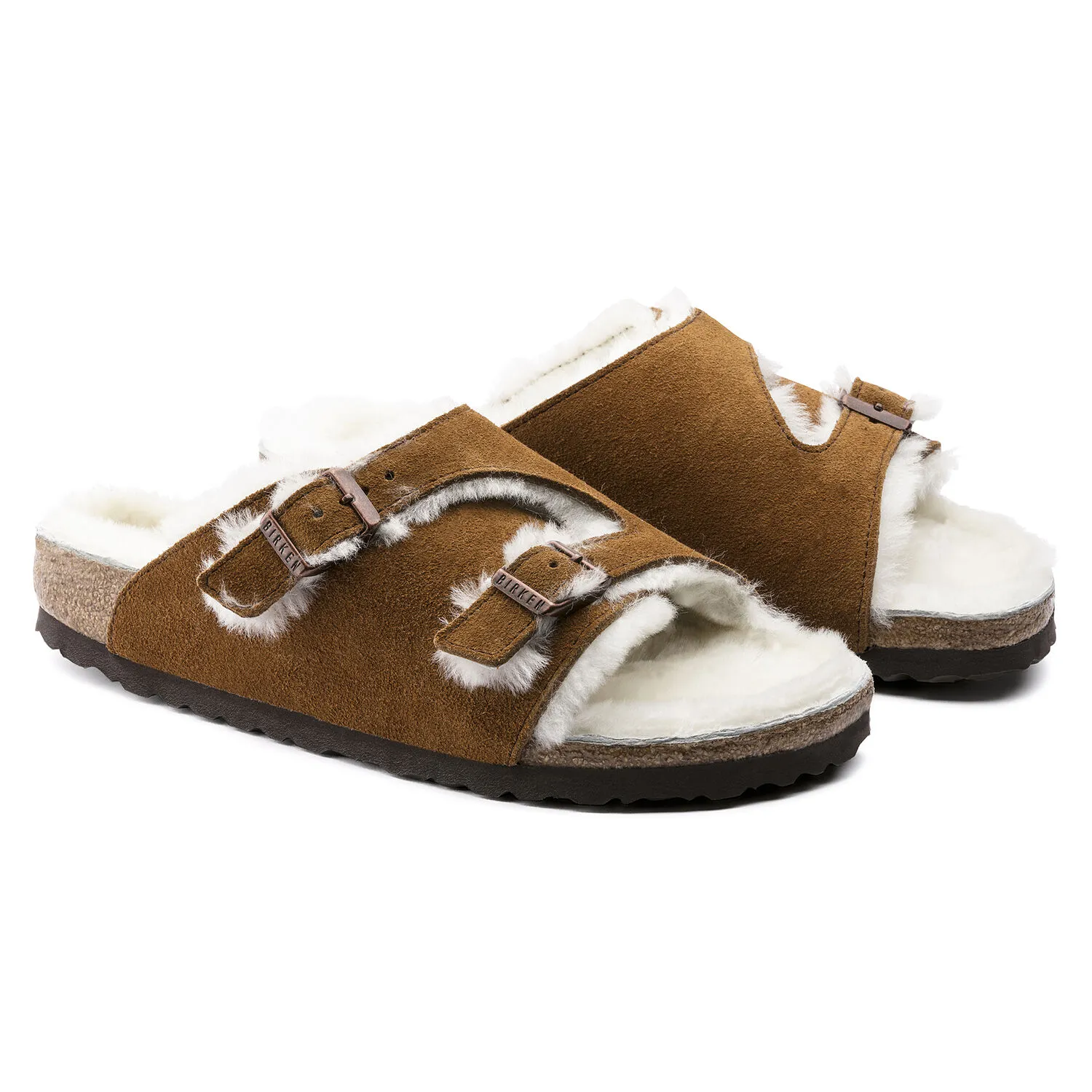 Birkenstock Zurich Shearling Mink Suede