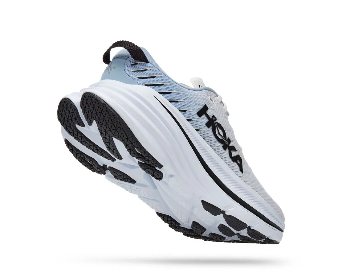 Hoka One One Bondi X - Mens Blanc De Blanc/Blue Fog