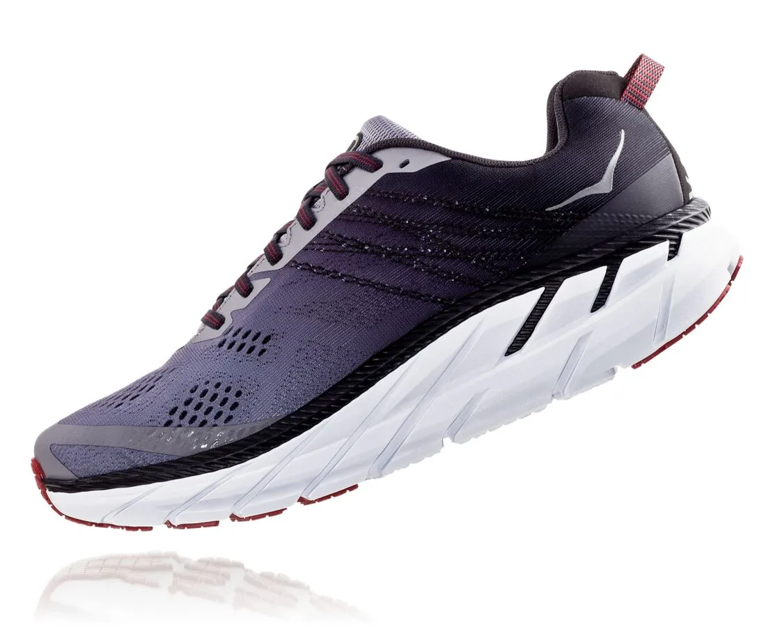 Hoka One One Clifton 6 - Mens Gull/Obsidian