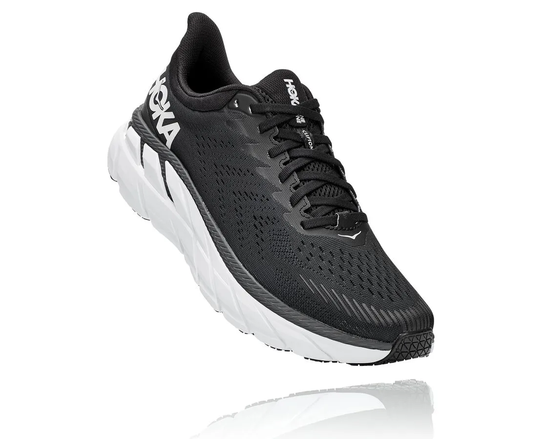 Hoka One One Clifton 7 - Mens Black/White