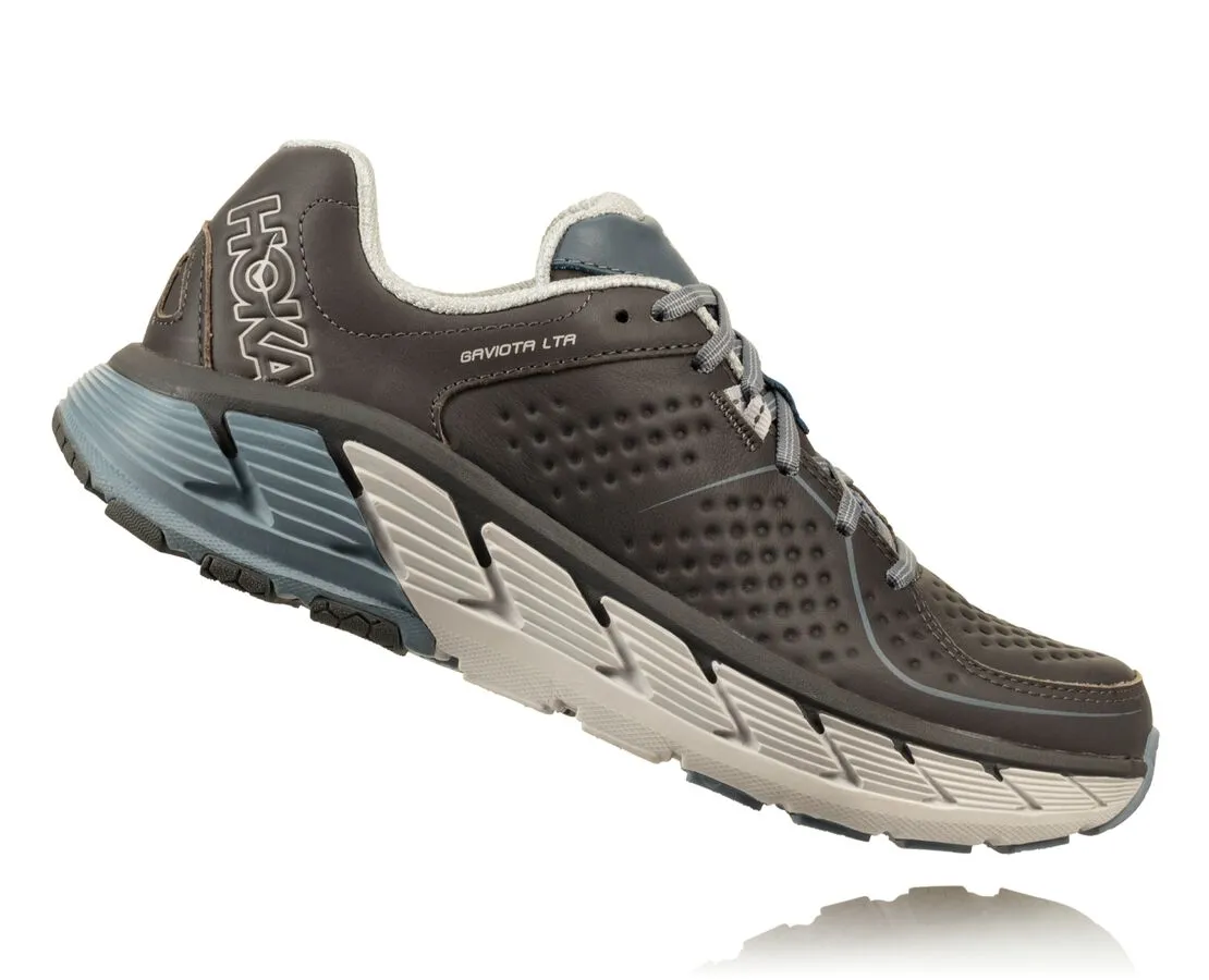 Hoka One One Gaviota Leather Wide Womens Charcoal Tradewinds