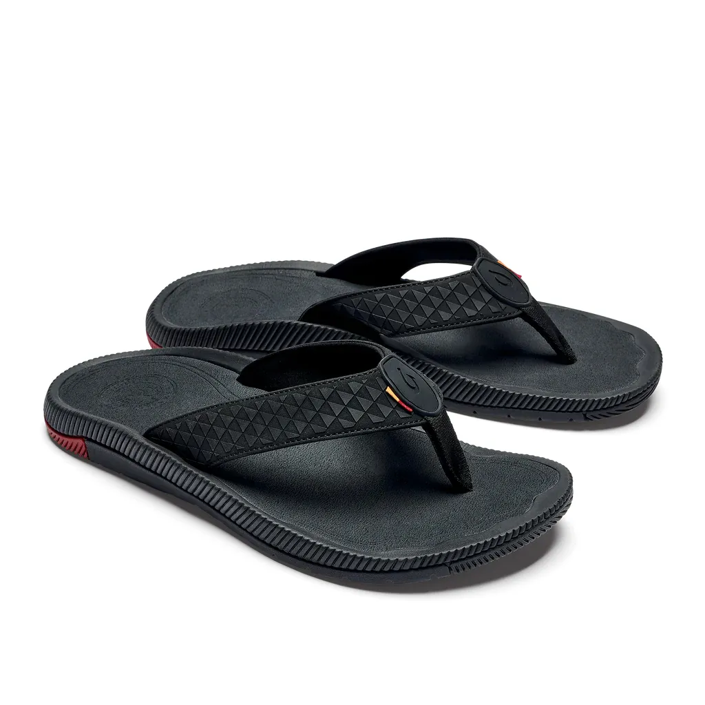 OluKai Halo Olu Men’s Sandals, Navy and Black, US M8/ EUR 41 95_244621_1657751640040.jpg main image 2