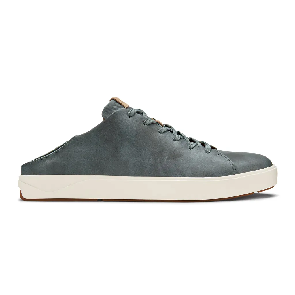Mens Olukai Lae\'ahi Li \'Ili Leather Charcoal Gray Size 13 Drop-In Heel Sneakers Lae main image 4