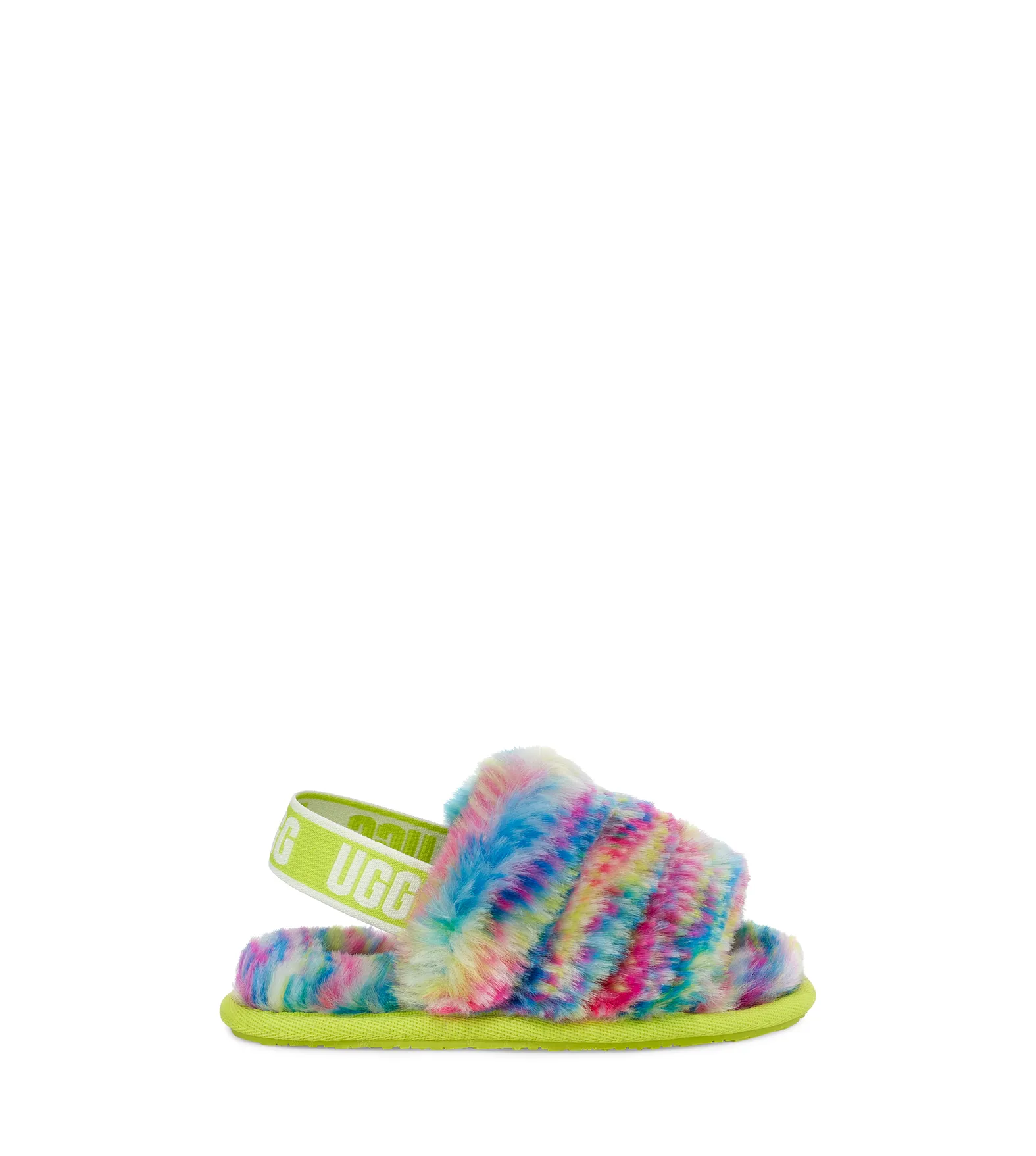 UGG カラフルファーサンダル Fluff Yeah Pixelate Ugg Fluff Yeah Pixelate - Toddlers White