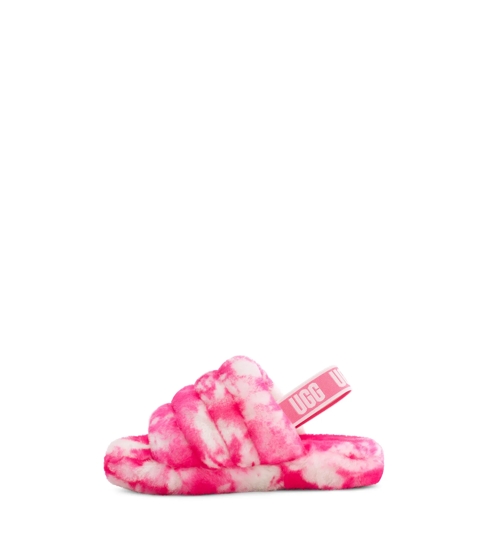 UGG YOSE PUFF MARBLE アグ ヨセ パフ マーブル　箱付き Ugg Fluff Yeah Slide Marble - Kids Pink Rose/Seashell Pink