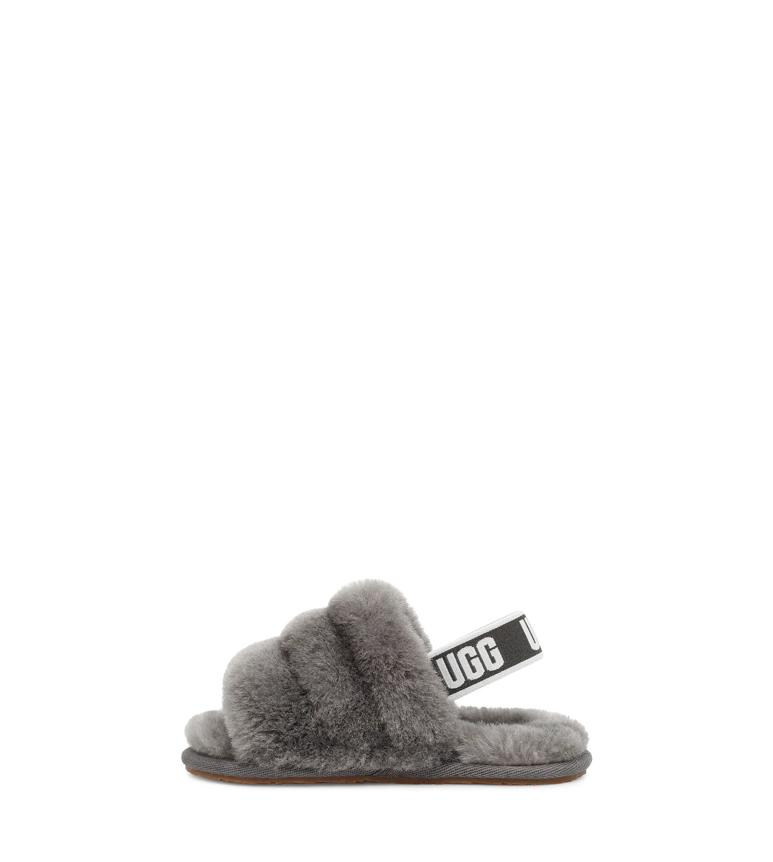 Grey Ugg slides Fluff Yeah Inspired Ugg Slides (Light Grey) | Dazey Apparel main image 4
