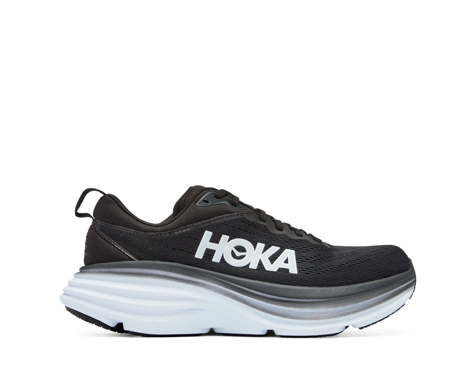 HOKA BONDI 8 ブラック ワイド Hoka One One Bondi 8 - Womens Black/White