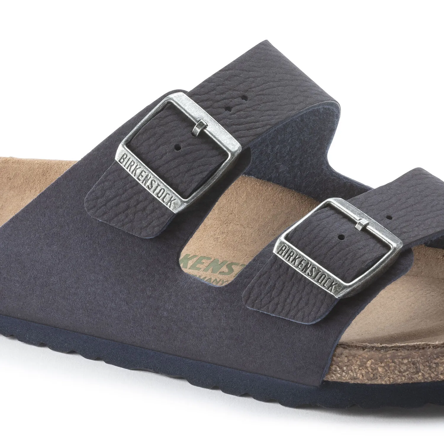 NWT Men’s Arizona soft leather Birkenstocks Indigo Birkenstock Arizona Soft Footbed blue oiled leather main image 3
