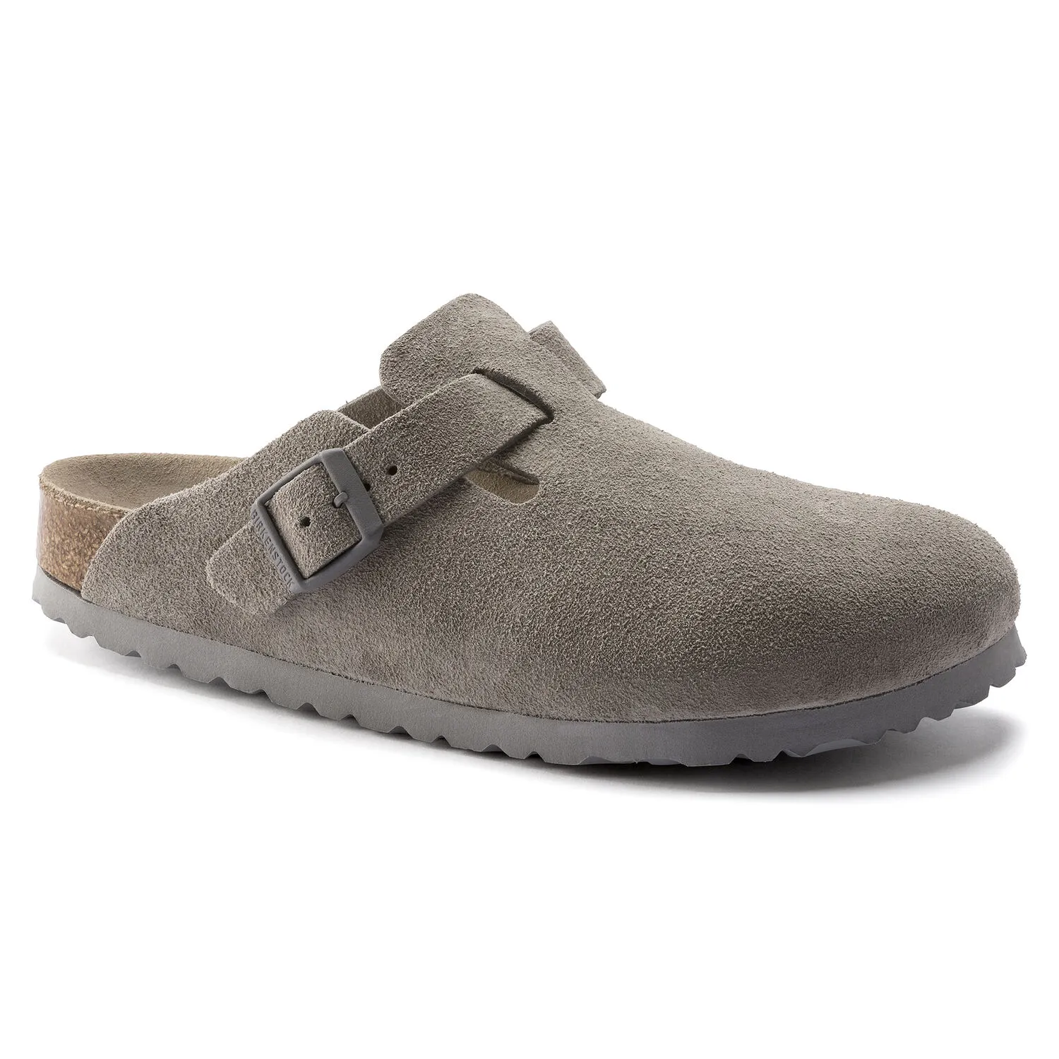 Boston Soft Footbed Suede Leather Green Tea | BIRKENSTOCK