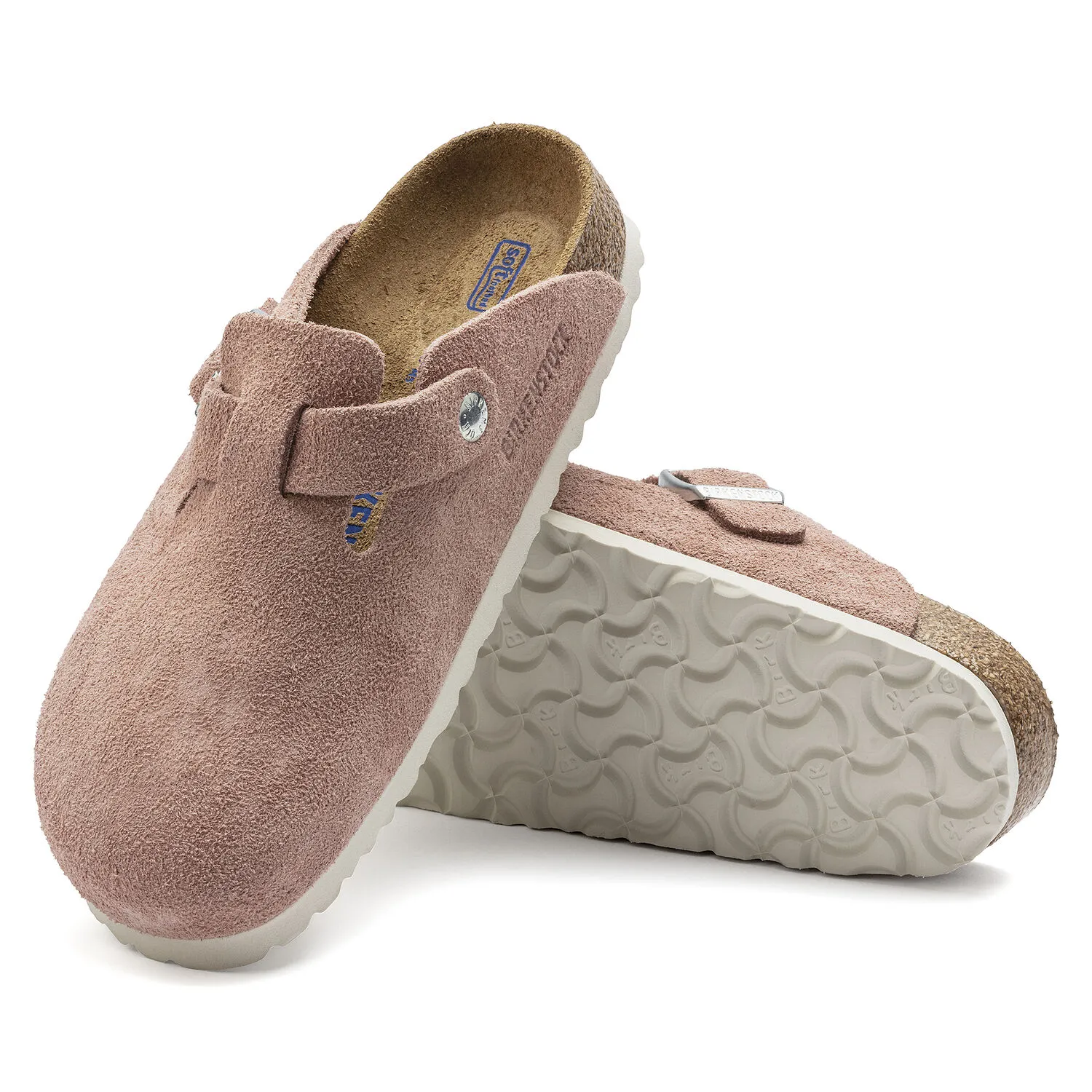 ★人気★【BIRKENSTOCK】★Boston Soft Footbed Pink Clay★ Birkenstock Boston Soft Footbed Pink Clay Suede