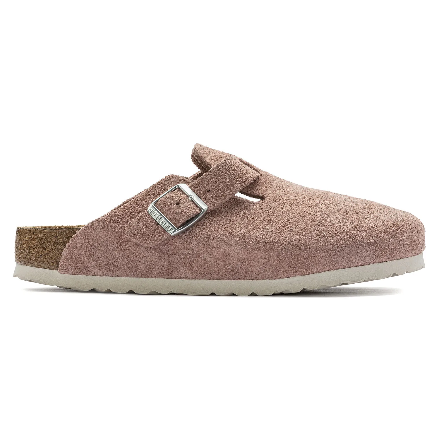 Birkenstock Boston Soft Footbed Pink Clay Suede