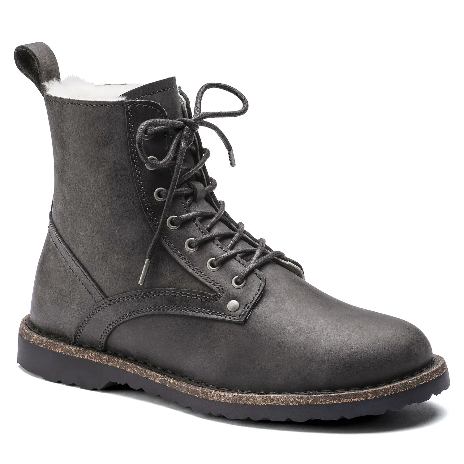 Birkenstock Bryson Shearling Graphite Oiled