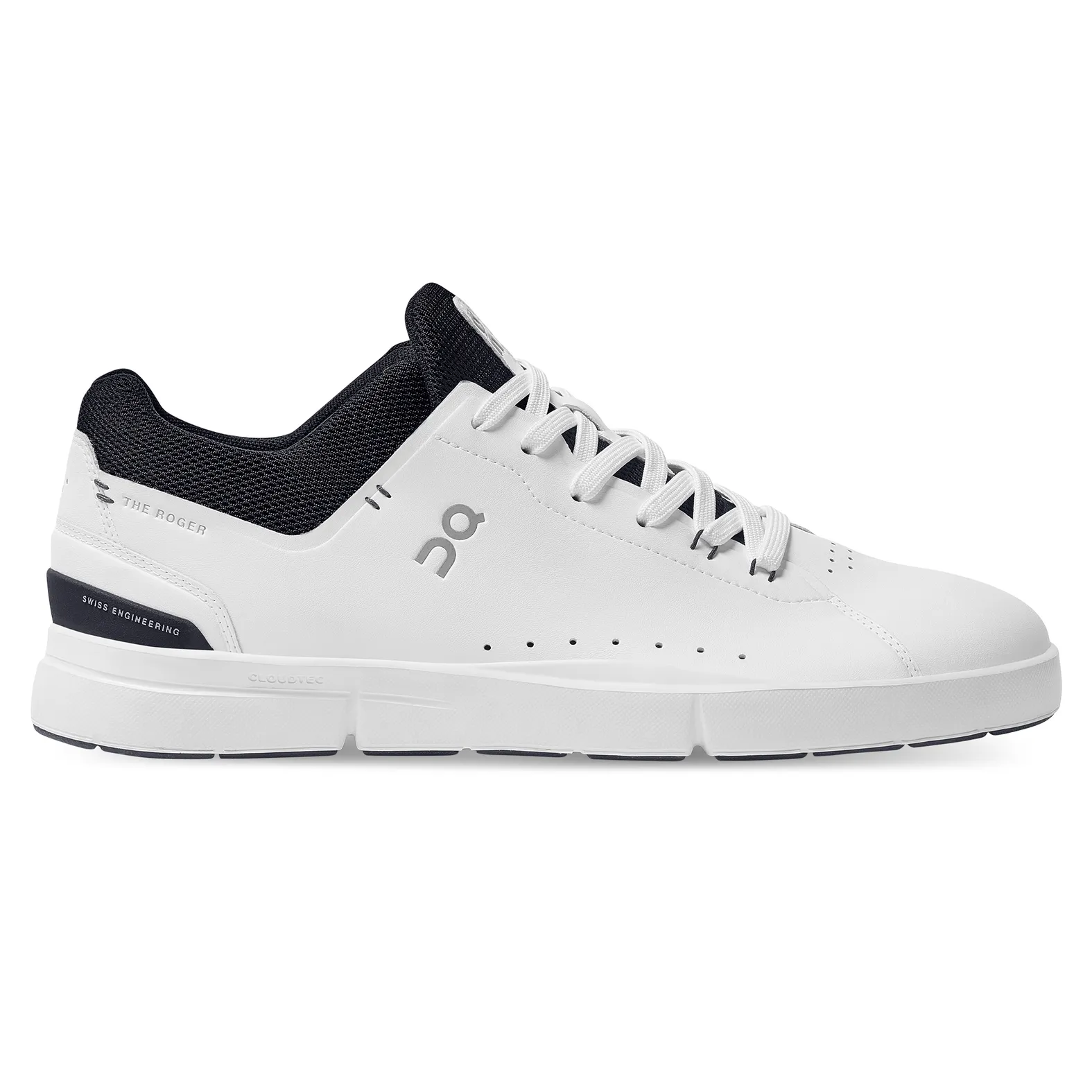 On Running The Roger Advantage - Mens White/Midnight