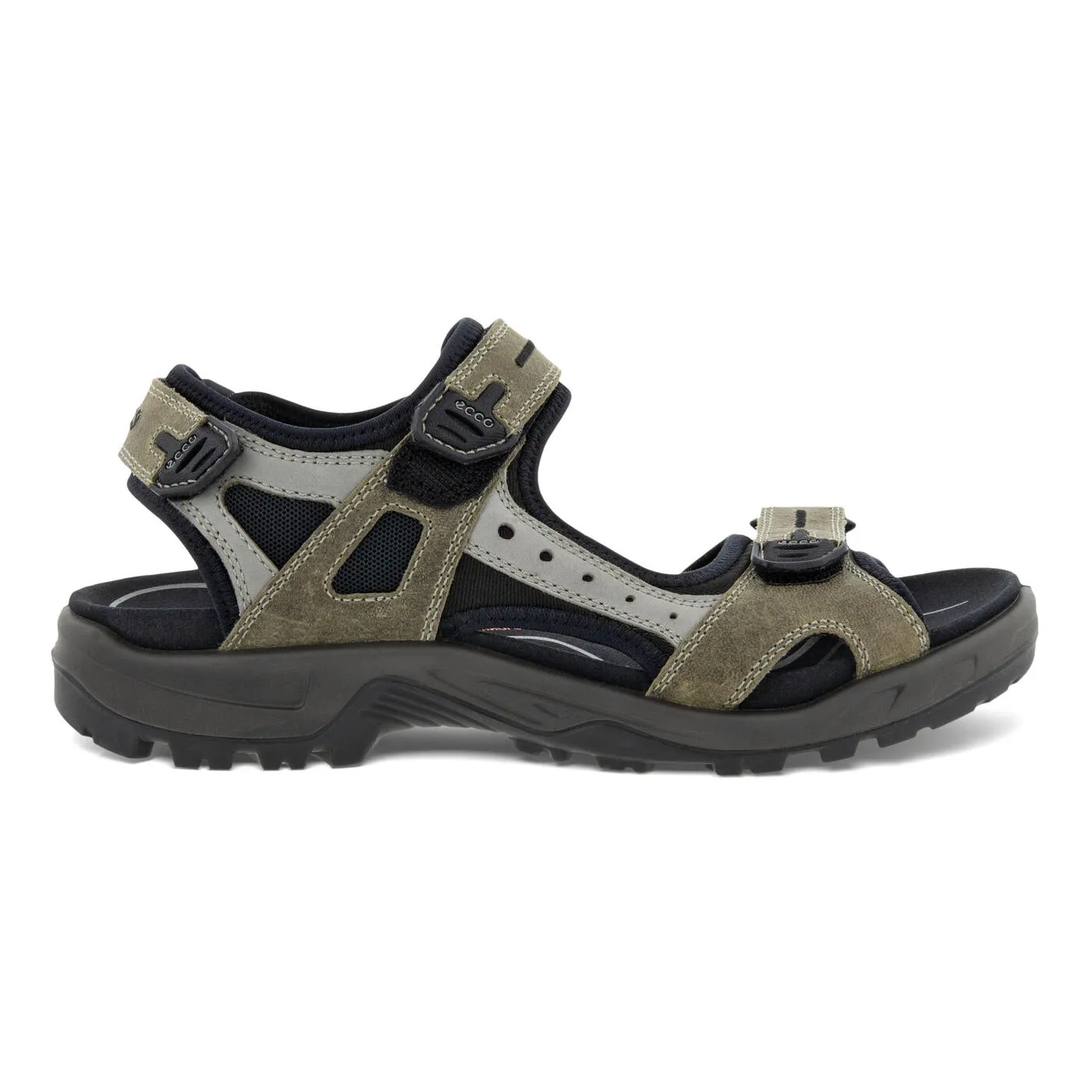 Men\'s Ecco Off-Road Yucatan Leather Sandals Wild Dove Size EU 46 US 12-12.5 Men main image 4