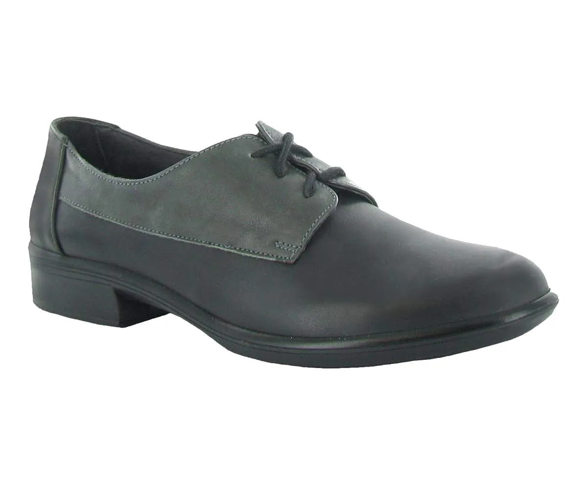 Naot Women's Kedma Black Leather / Fog Gray