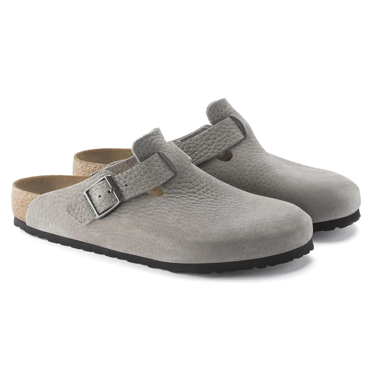Birkenstock Boston Desert Buck Whale Gray