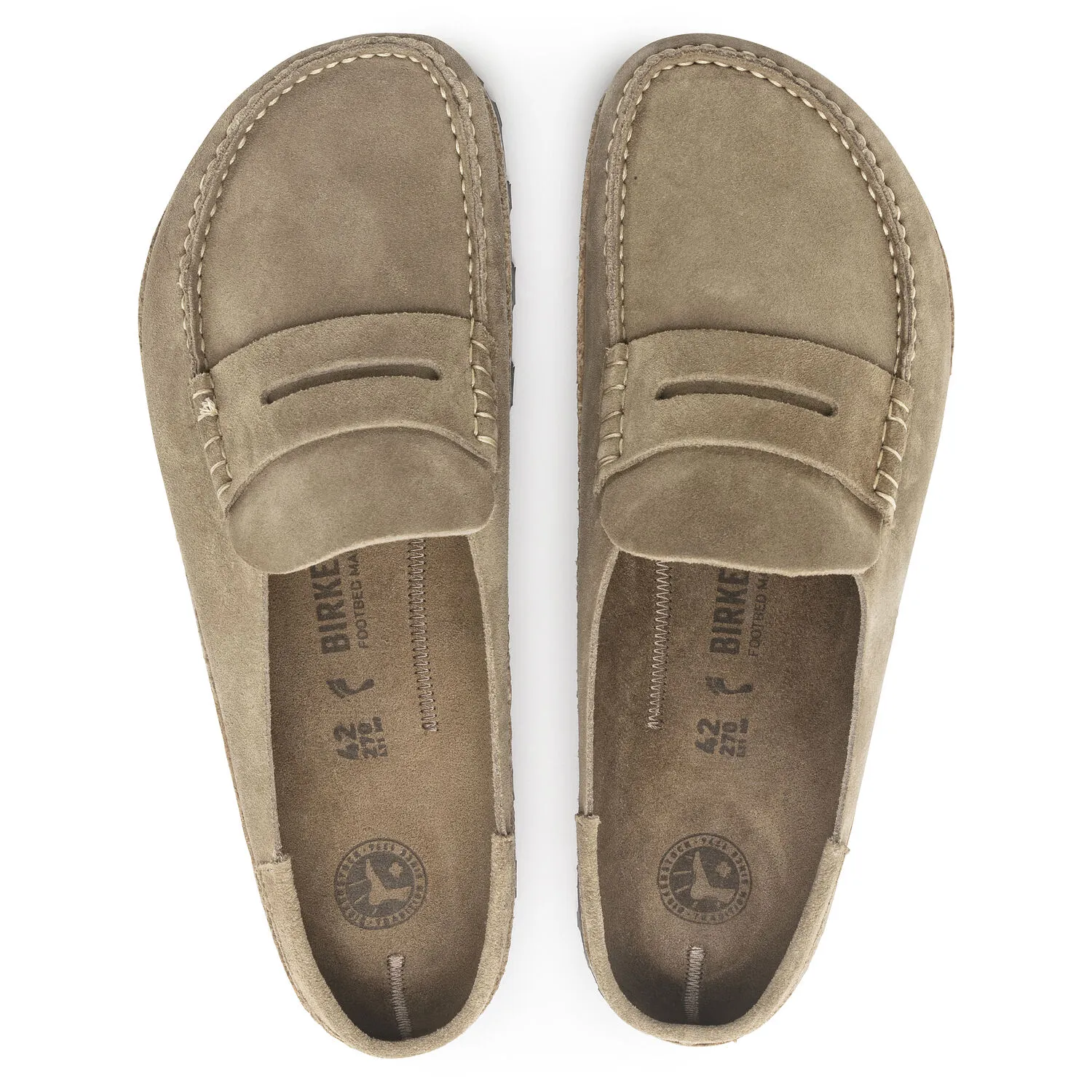 ほぼ新品 BIRKENSTOCK Naples 40 TAUPE Birkenstock Naples - Birkenstock Taupe Suede