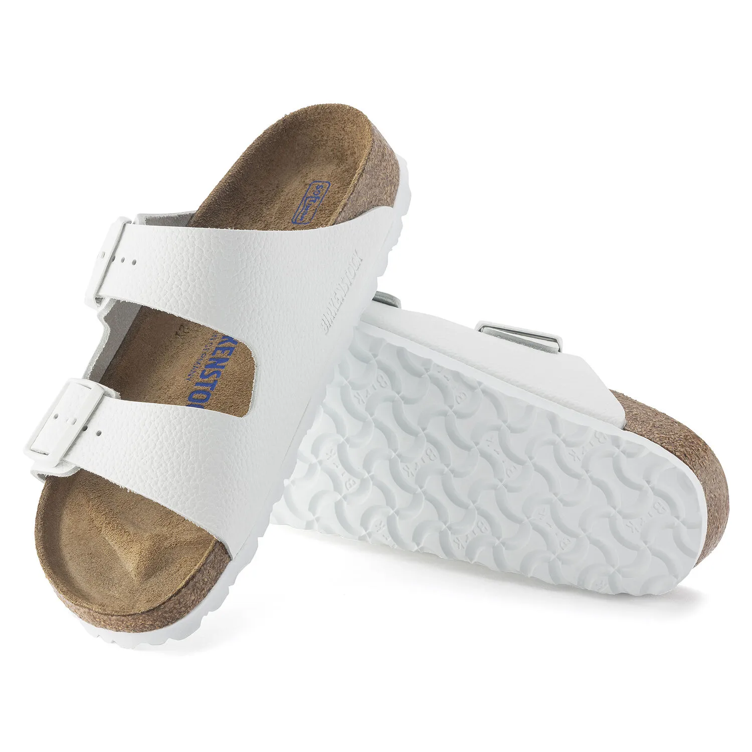 Birkenstock Arizona Soft Footbed Leather (Narrow Width) White