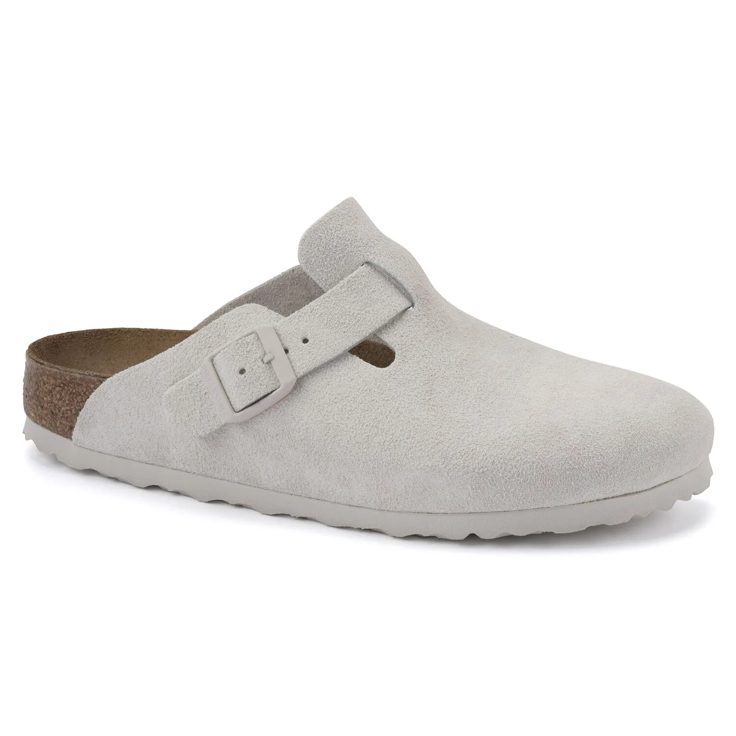 ★美品★ BIRKENSTOCK Boston アンティークホワイト レギュラー Birkenstock Boston Antique White Suede