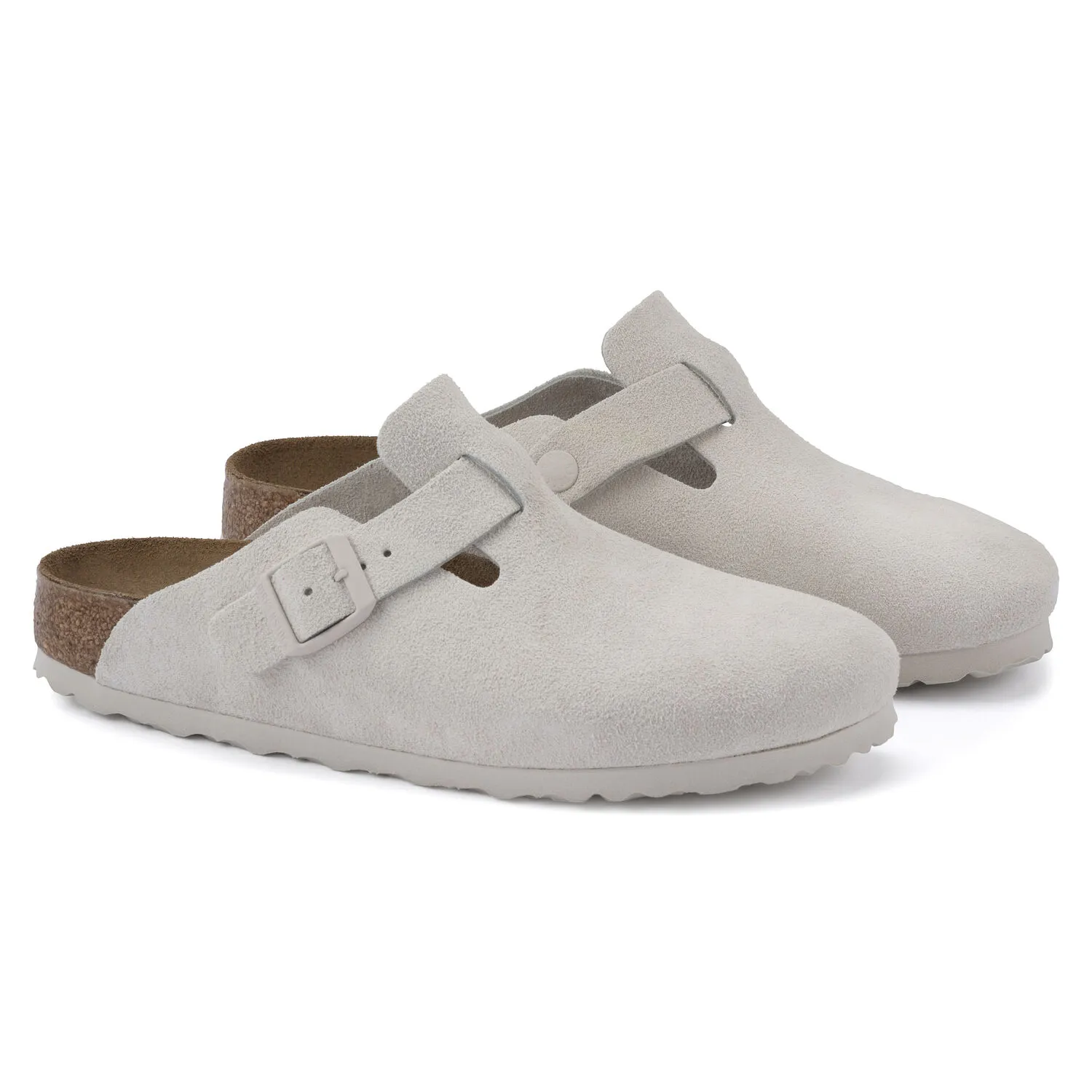 ビルケンシュトックBIRKENSTOCKBostonボストンアンティークホワイト Birkenstock Boston Antique White Suede
